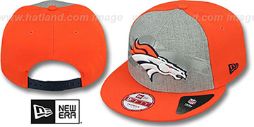 Broncos 'HEATHER-REFLECT SNAPBACK' Grey-Orange Hat by New Era