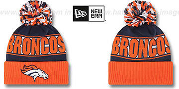 Broncos REP-UR-TEAM Knit Beanie Hat by New Era