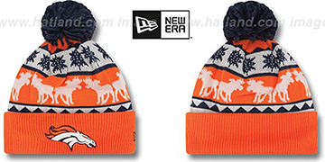 Broncos THE-MOOSER Knit Beanie Hat by New Era