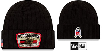 Buccaneers '2021 SALUTE-TO-SERVICE' Knit Beanie Hat by New Era