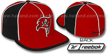 Buccaneers WILDSIDE Red-Black Fitted Hat by Reebok