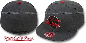 Bullets 'GREY HEDGEHOG' Fitted Hat by Mitchell and Ness