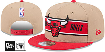 Bulls 2024 NBA DRAFT SNAPBACK Camel-Red Hat by New Era