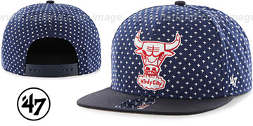 Bulls 'CROSSBREED SNAPBACK' Navy Hat by Twins 47 Brand