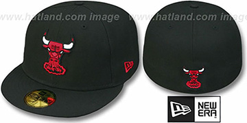 Bulls HW TEAM-BASIC Black Fitted Hat by New Era