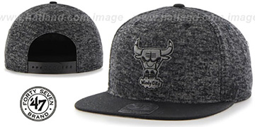 Bulls LEDGEBROOK SNAPBACK Black Hat by Twins 47 Brand