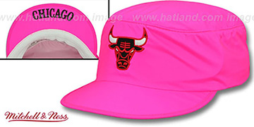 Bulls 'NEON PAINTER' Pink Hat by Mitchell and Ness