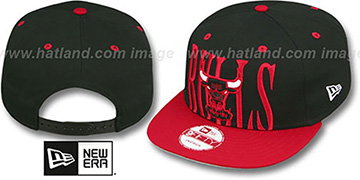 Bulls 'STEP-ABOVE SNAPBACK' Black-Red Hat by New Era