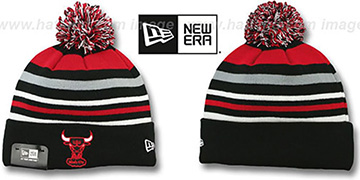 Bulls 'STRIPEOUT' Knit Beanie Hat by New Era