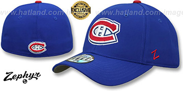 Canadiens SHOOTOUT Royal Fitted Hat by Zephyr