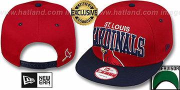 Cardinals 'SUPER-LOGO ARCH SNAPBACK' Red-Navy Hat by New Era