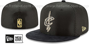 Cavaliers 2017 ONCOURT Black-Gold Fitted Hat by New Era