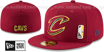 Cavaliers FLAWLESS PINNED-UP Burgundy Fitted Hat by New Era