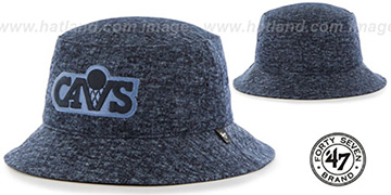 Cavaliers LEDGEBROOK BUCKET Navy Hat by Twins 47 Brand