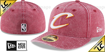 Cavaliers LOW-CROWN FADED Burgundy Fitted Hat by New Era