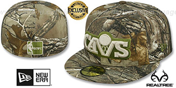 Cavaliers NBA TEAM-BASIC Realtree Camo Fitted Hat by New Era