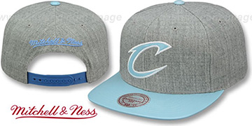 Cavaliers PATENT POWDER SNAPBACK Hat Mitchell and Ness