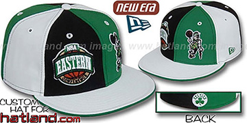 Celtics CONFERENCE 'DOUBLE WHAMMY' Fitted Hat by New Era