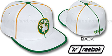 Celtics HW WILDSIDE White Fitted Hat by Reebok