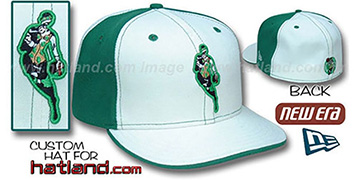 Celtics INSIDER PINWHEEL White-Kelly Fitted Hat by New Era