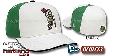 Celtics 'PINWHEEL' White-Kelly Fitted Hat by New Era