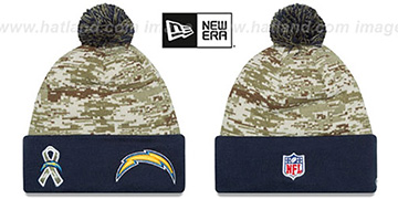 Chargers 2015 SALUTE-TO-SERVICE Knit Beanie Hat by New Era