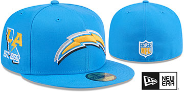 Chargers 2024 'NFL DRAFT' Blue Fitted Hat by New Era