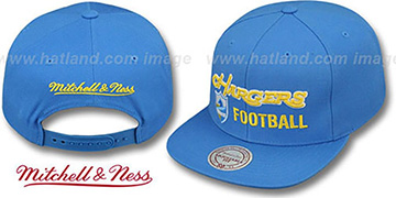 Chargers NFL-BLOCKER SNAPBACK Sky Hat by Mitchell and Ness