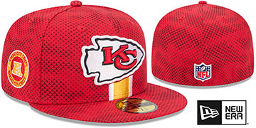 Chiefs '2024 NFL SIDELINE' Red Fitted Hat by New Era