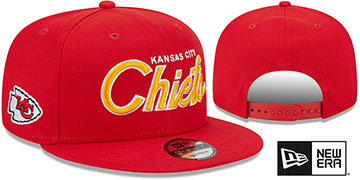 Chiefs 'TEAM-SCRIPT SNAPBACK' Red Hat by New Era