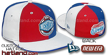 Clippers CONFERENCE PINWHEEL Red-Royal-White Fitted Hat