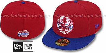 Clippers 'ESPN INNER LOCKED' Red-Royal Fitted Hat by New Era