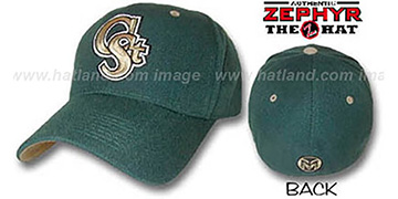 Colorado State DH Fitted Hat by ZEPHYR - dark green