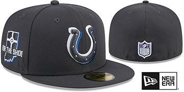 Colts 2024 ONSTAGE NFL DRAFT Grey Fitted Hat by New Era