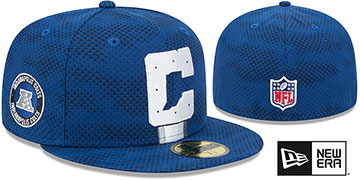 Colts '2024 NFL SIDELINE' Royal Fitted Hat by New Era