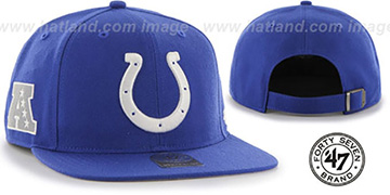 Colts SUPER-SHOT STRAPBACK Royal Hat by Twins 47 Brand