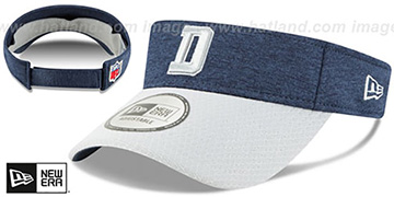 Cowboys 18 NFL STADIUM Navy-Grey Visor by New Era