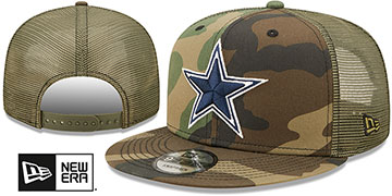 Cowboys 'ARMY CAMO TRUCKER SNAPBACK' Hat by New Era