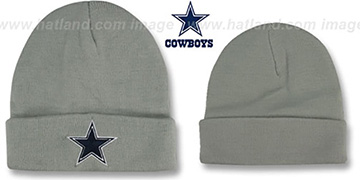 Cowboys 'BASIC-KNIT' Grey Beanie Hat