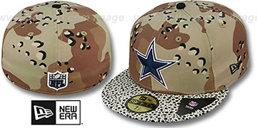 Cowboys 'DESERT STORM CAMO-HOOKED' Fitted Hat by New Era