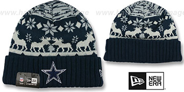 Cowboys THE-MOOSER Knit Beanie Hat by New Era