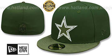 Cowboys 'TONAL-CHOICE' Rifle Green Fitted Hat by New Era