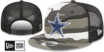 Cowboys URBAN CAMO TRUCKER SNAPBACK Urban-Black Hat by New Era