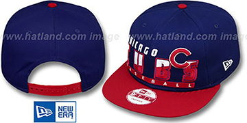 Cubs SLICE-N-DICE SNAPBACK Royal-Red Hat by New Era