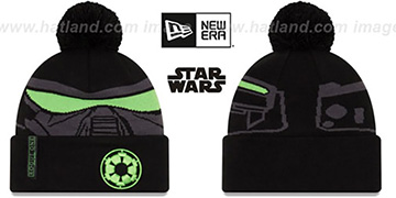 Death Trooper GALLACTIC BIGGIE Black-Grey Knit Beanie Hat by New Era