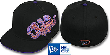 Diamondbacks ROYALE OLD ENGLISH Black Fitted Hat by New Era