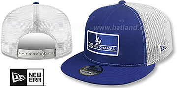 Dodgers 2020 WS CHAMPS TRUCKER SNAPBACK Royal-White Hat by New Era