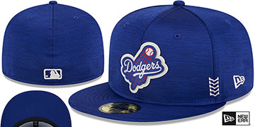 Dodgers '2024 ONFIELD CLUBHOUSE' Heather Royal Fitted Hat by New Era