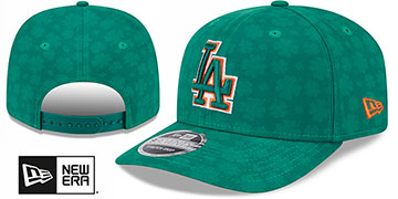 Dodgers 2025 ST PATRICKS DAY STRETCH-SNAP Hat by New Era