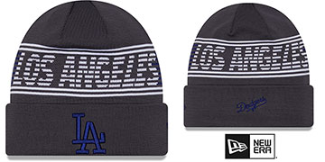 Dodgers 24-25 SPORT-KNIT Charcoal Beanie Hat by New Era